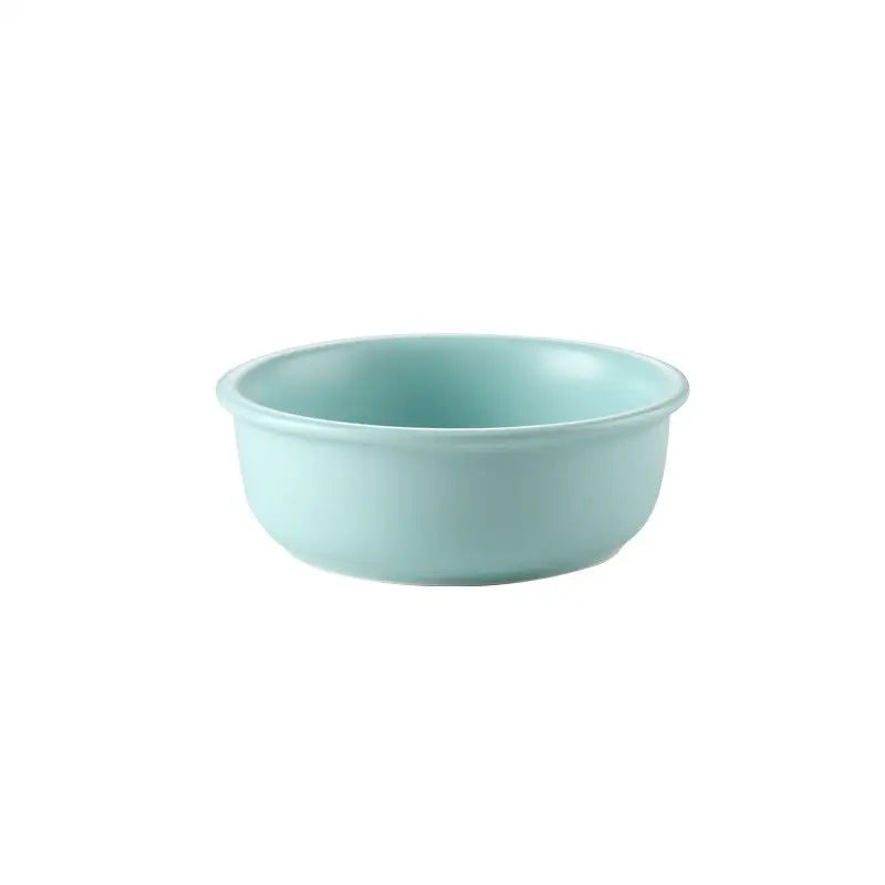 Pet Feeding Bowl With Wood Stand - Blue / 600ml - Feeding Bowl