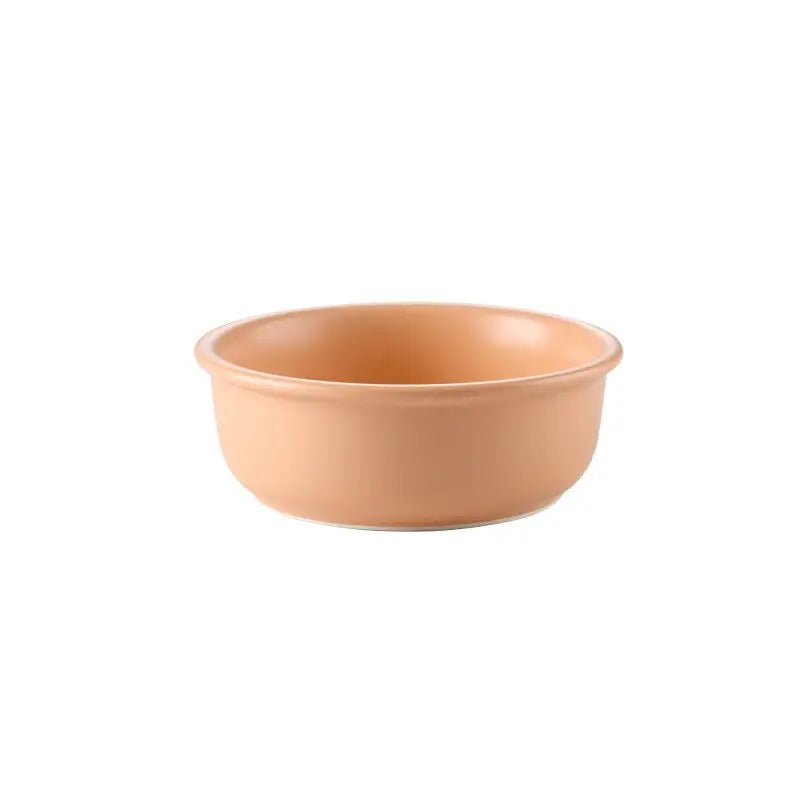 Pet Feeding Bowl With Wood Stand - Orange / 600ml - Feeding Bowl