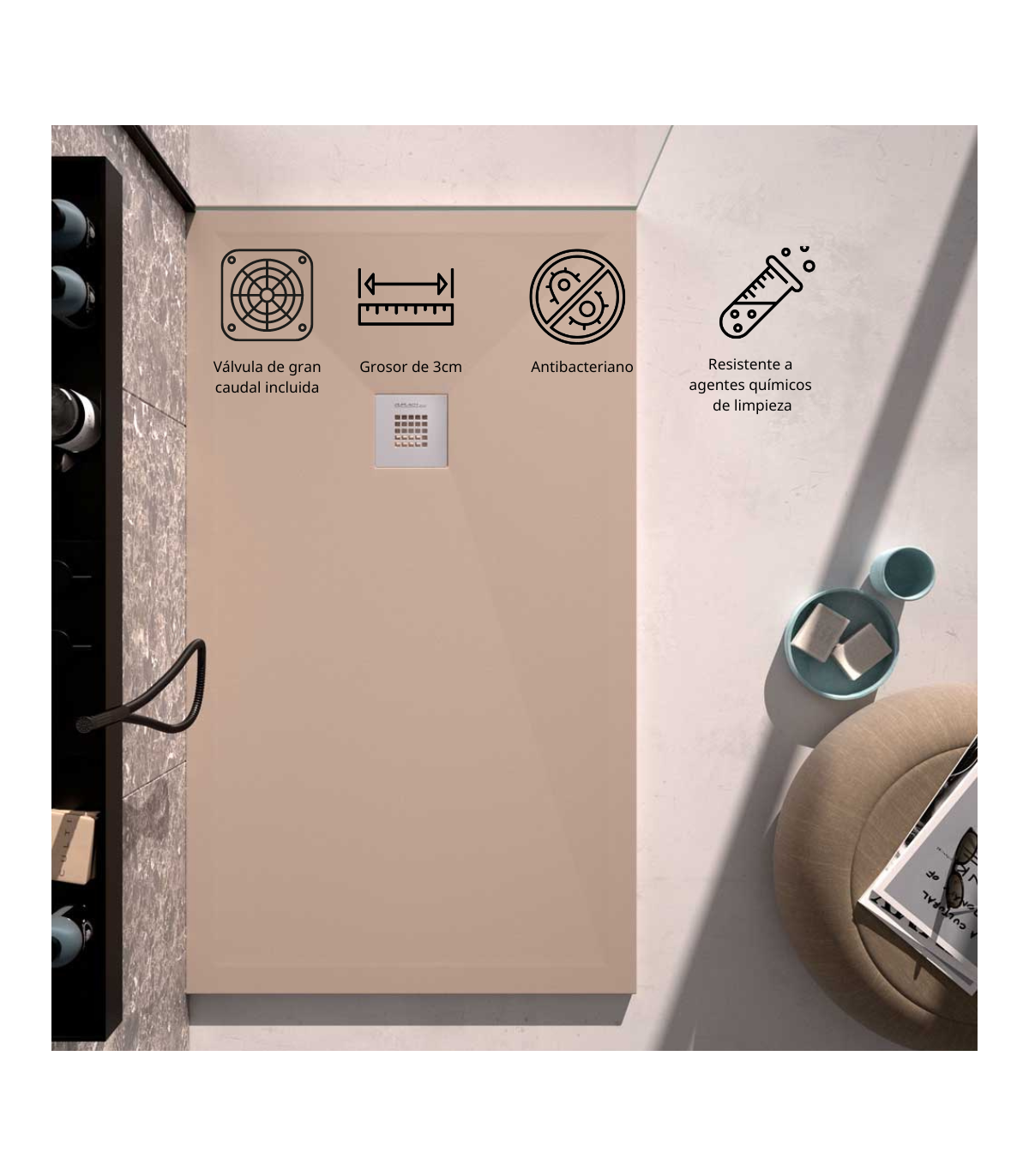 Classic Shower Tray Smooth Texture
