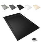 Large Shower Tray Slate Texture