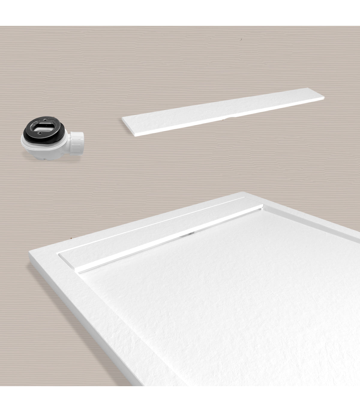 Large Shower Tray Slate Texture