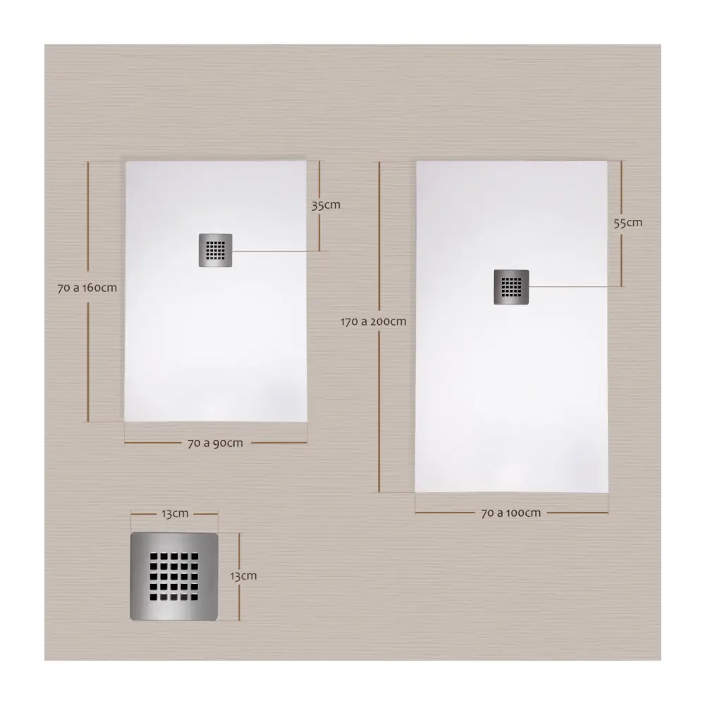 Shower Rota Rota Shower Tray Slate Texture – Orniture™