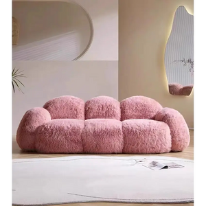 Modern Plush Nordic Minimalist Compressed Sofa - Three Seat - Compressed Sofa