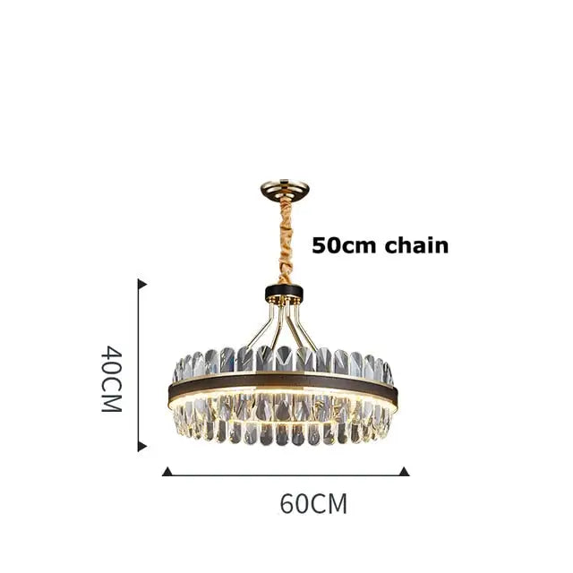 Postmodern Oval LED Chandelier Contemporary Lighting - view 7