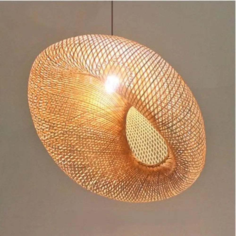 Retro Hanging Ceiling Handmade Pendant Light - B / Dia-60cm - Ceiling Lamp