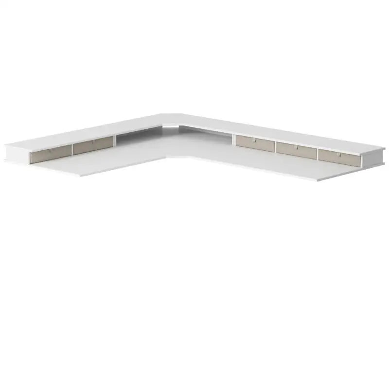 Reversible L-shaped with Upper Drawer - Desk > Standing Desk > L Shaped Standing Desk