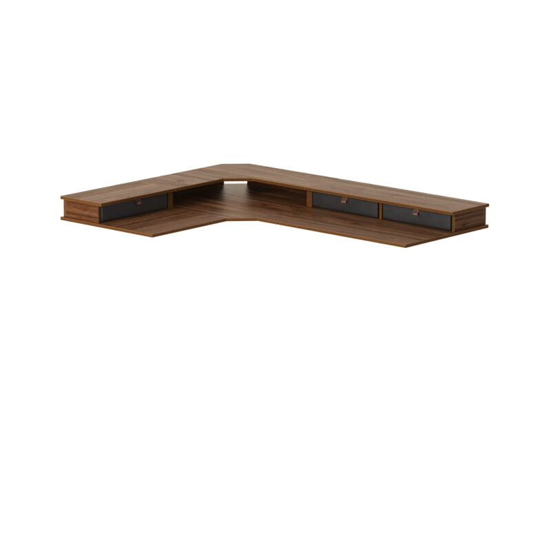 Reversible L-shaped with Upper Drawer