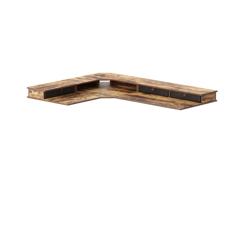 Reversible L-shaped with Upper Drawer