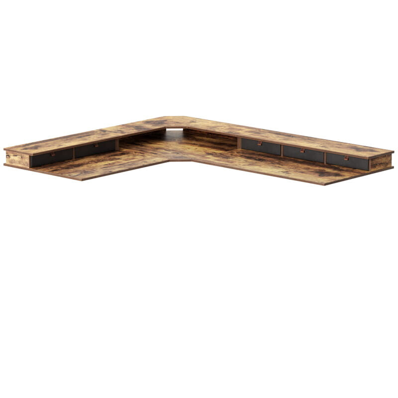 Reversible L-shaped with Upper Drawer