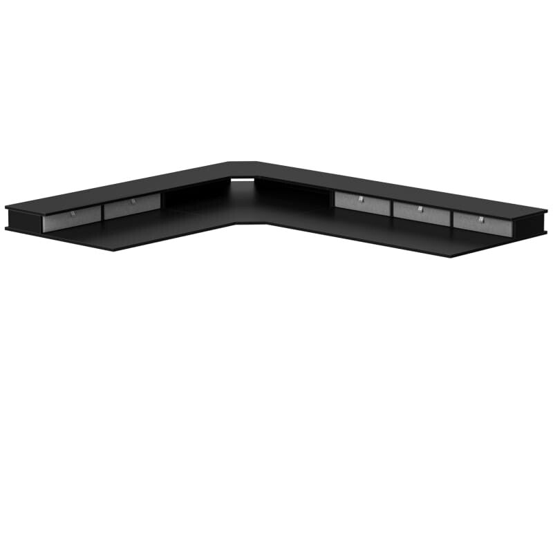 Reversible L-shaped with Upper Drawer