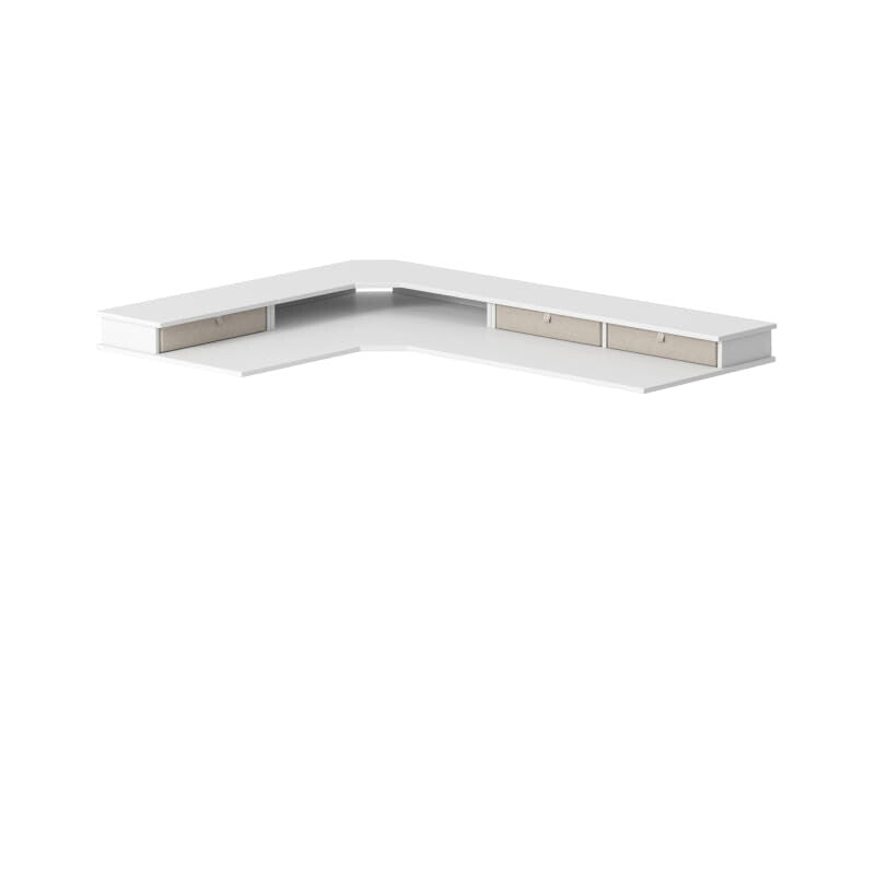 Reversible L-shaped with Upper Drawer