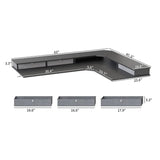 Reversible L-shaped with Upper Drawer