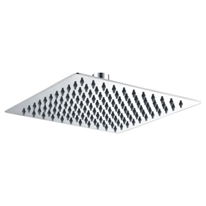 Square Chrome Shower Head 20x20cm Modern Bathroom, main product view