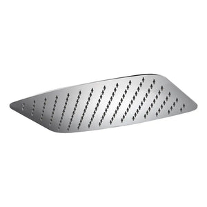 Chrome Rectangular Shower Head 25x40cm Modern Design, main product view