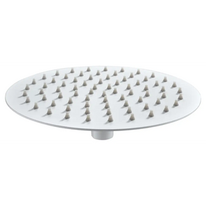 Round Matte White Shower Head 20cm Modern Bathroom, main product view