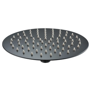 Round Matte Black Shower Head 20cm Modern Bathroom, main product view