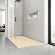 Saona Cream Shower Tray with Hidden Drain Slate Texture - 70x70 cm - Platos de ducha