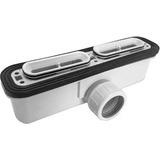 Saona Cream Shower Tray with Hidden Drain Slate Texture - Platos de ducha