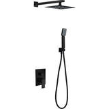 Conjunto De Ducha Empotrado Monomando Dubín Negro Mate - Shower Set