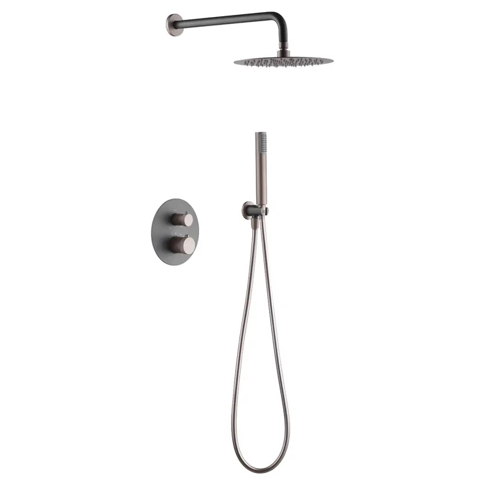 Set Shower Concealed Thermostatic Line Gris Champagne | IMEX - Shower Set