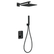 Conjunto De Ducha Empotrado Termostático Madeira Negro Mate - Shower Set