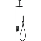 Conjunto De Ducha Empotrado Termostático Portugal Negro Mate - Shower Set