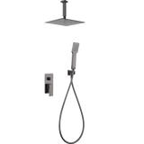 Set Shower Single-Handle Concealed Catania Black Gun | IMEX - Shower Set