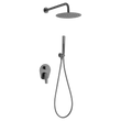 Set Shower Single-Handle Concealed Delos Black Gun | IMEX - Shower Set