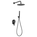 Set Shower Single-Handle Concealed Delos Matte Black | IMEX - Shower Set