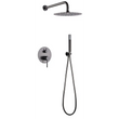 Set Shower Single-Handle Concealed Monza Black Gun | IMEX - Shower Set