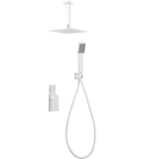 Set Shower Single-Handle Concealed Nadi Matte White | IMEX - Shower Set