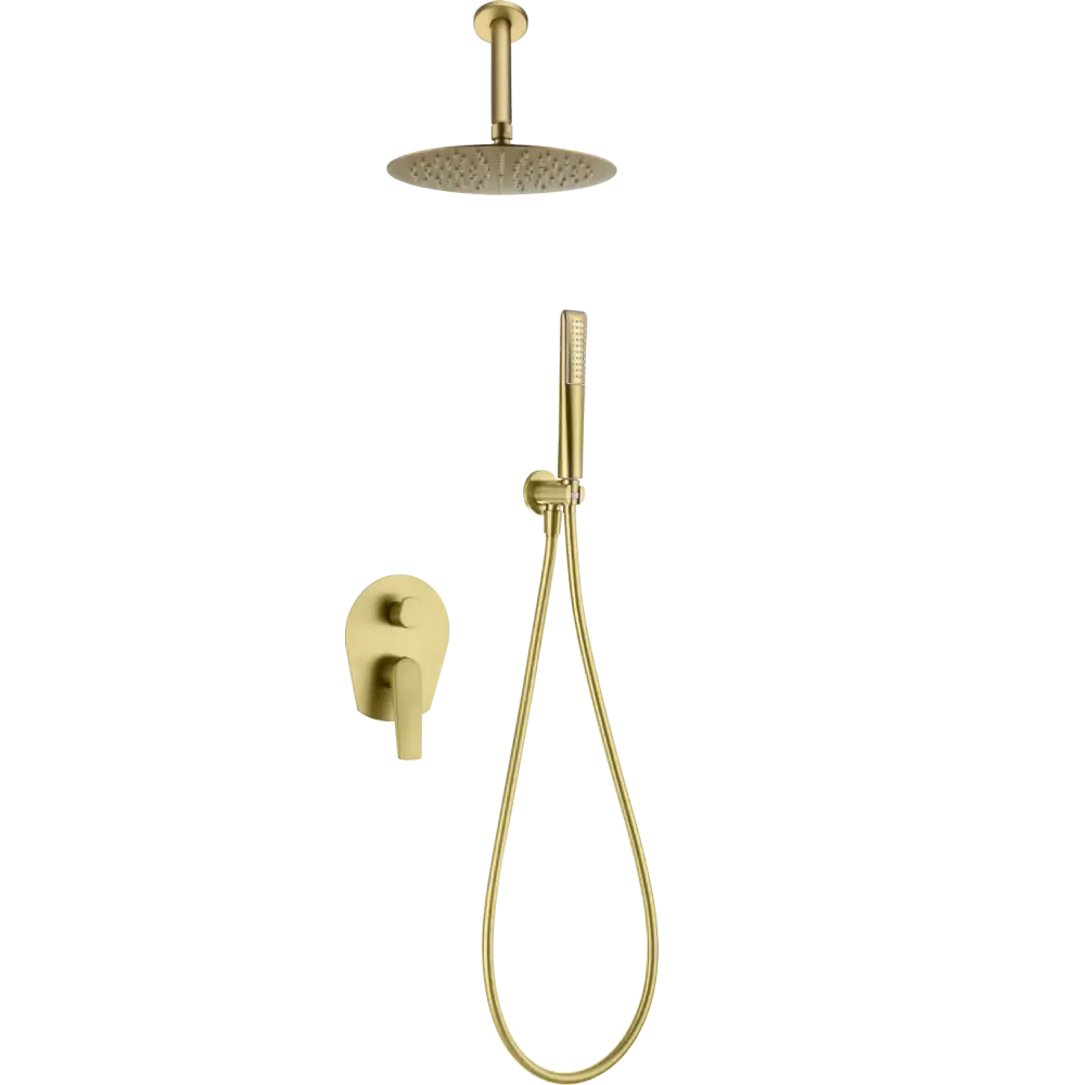 Set Shower Single-Handle Concealed Paros Gold Cepil | IMEX - Shower Set