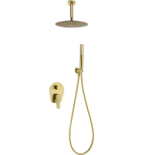 Set Shower Single-Handle Concealed Paros Gold Cepil | IMEX - Shower Set