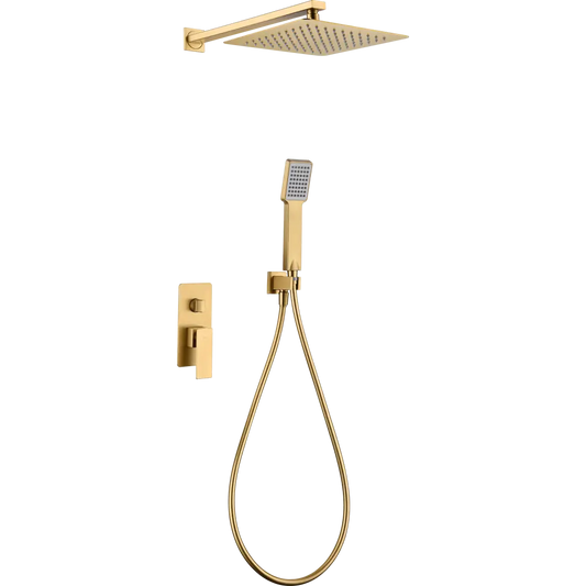 Set Shower Single-Handle Concealed Pisa Brushed Gold | IMEX - Shower Set