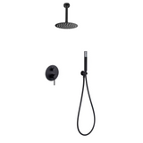 Set Shower Single-Handle Concealed Tívoli Matte Black | IMEX - Shower Set