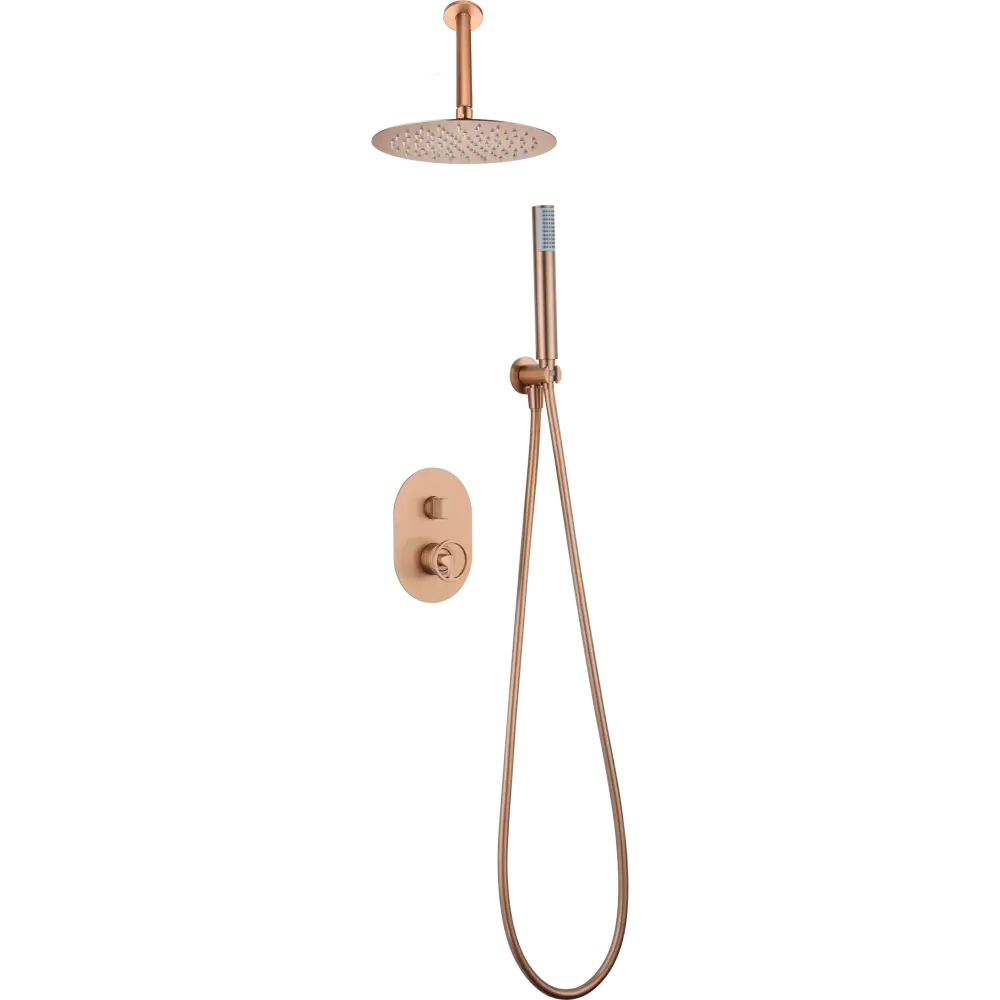 Set Shower Single-Handle Concealed Vesubio Brushed | IMEX - Shower Set