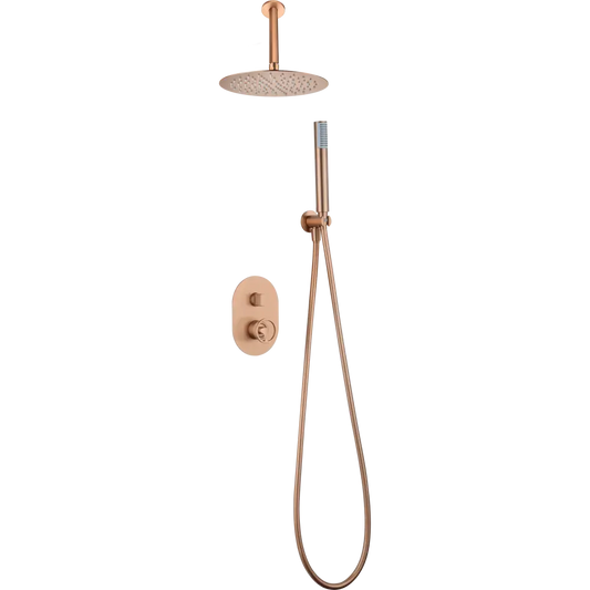 Set Shower Single-Handle Concealed Vesubio Brushed | IMEX - Shower Set