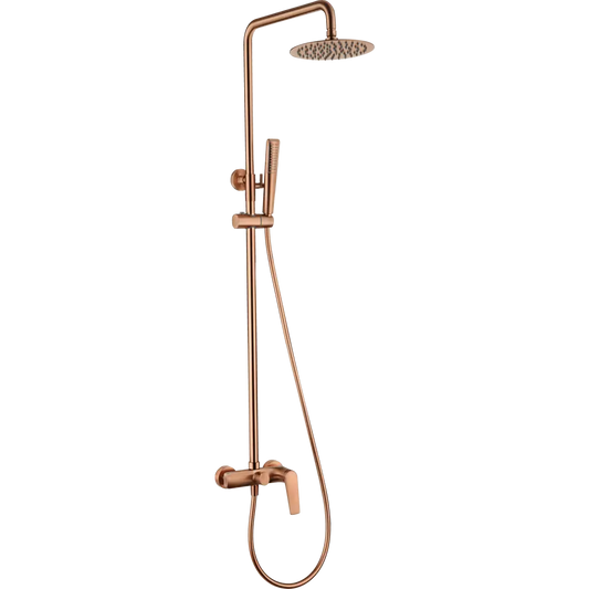 Set Shower Single-Handle Delos Brushed Rose Gold | IMEX - Shower Set