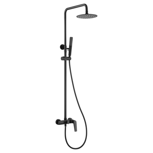 Set Shower Single-Handle Delos Matte Black | IMEX - Shower Set