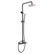 Set Shower Single-Handle Milos Black Rose Gold | IMEX - Shower Set