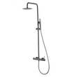 Set Shower Single-Handle Monza Black Gun Metal | IMEX - Shower Set