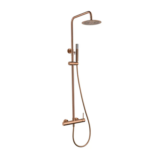 Set Shower Single-Handle Monza Brushed Rose Gold | IMEX - Shower Set