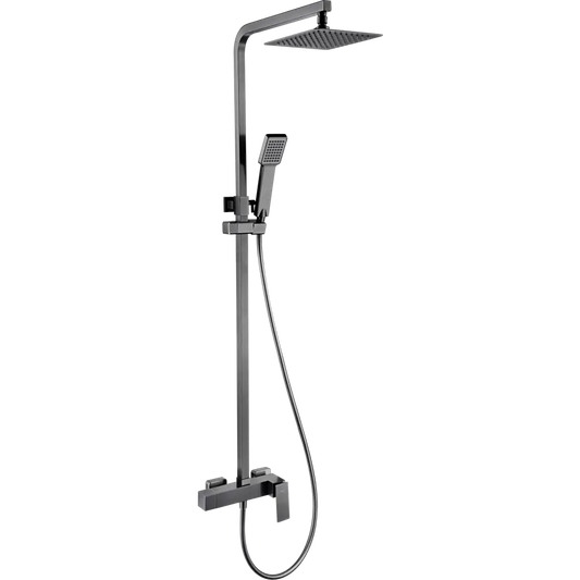 Set Shower Single-Handle Pisa Black Gun Metal | IMEX - Shower Set
