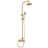 Set Shower Single-Handle Rome Brushed Gold | IMEX - Shower Set