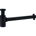 Sifón Negro Mate Visto Redondo - Bathroom Product
