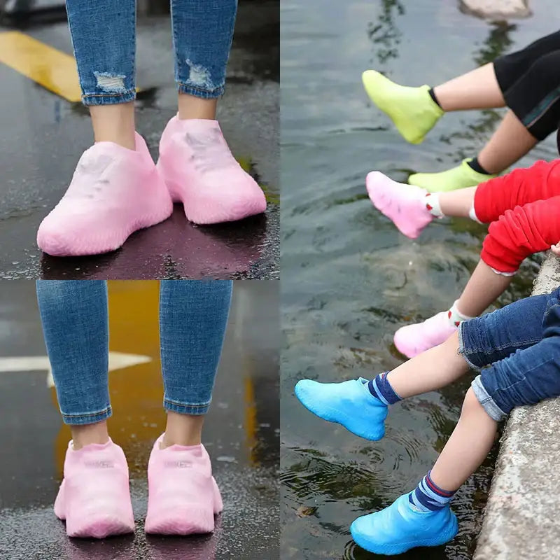 Silicone Rain Shoe Covers Waterproof Protection - view 2