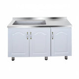 Simple Stainless Steel Wall Kitchen Cabinet - 120cm stove - Kitchen cabinets