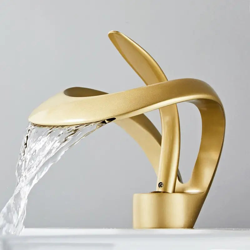 Single Handle 1 Hole Water Fall Overflow Faucet - Faucets