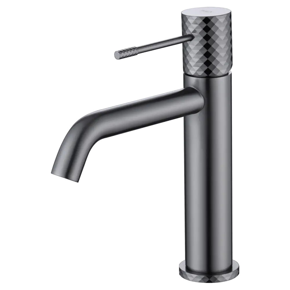 Single-Handle Basin Genoa Black Gun Metal | IMEX - Faucet