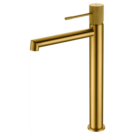Single-Handle Basin Line Brushed Gold | IMEX - Faucet